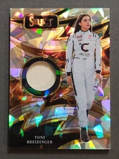 2025 Panini Select NASCAR Racing Sparks Relic #S-TBG Toni Breidinger Ice Prizm