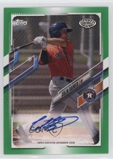2021 Topps Pro Debut Green Auto 73/99 Colin Barber #PD-110 Auto 15t1