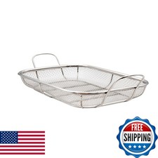 Maverick Stainless Steel Mesh Roasting Pan 16.5 x 11 Inches