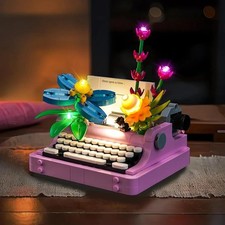 LocoLee LED Lichtset für LEGO Creator 3-in-1 31169 Schreibmaschine mit Blumen