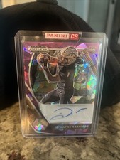 2021 PRIZM DRAFT D'WAYNE ESKRIDGE PURPLE CRACKED ICE AUTO RC 28/99