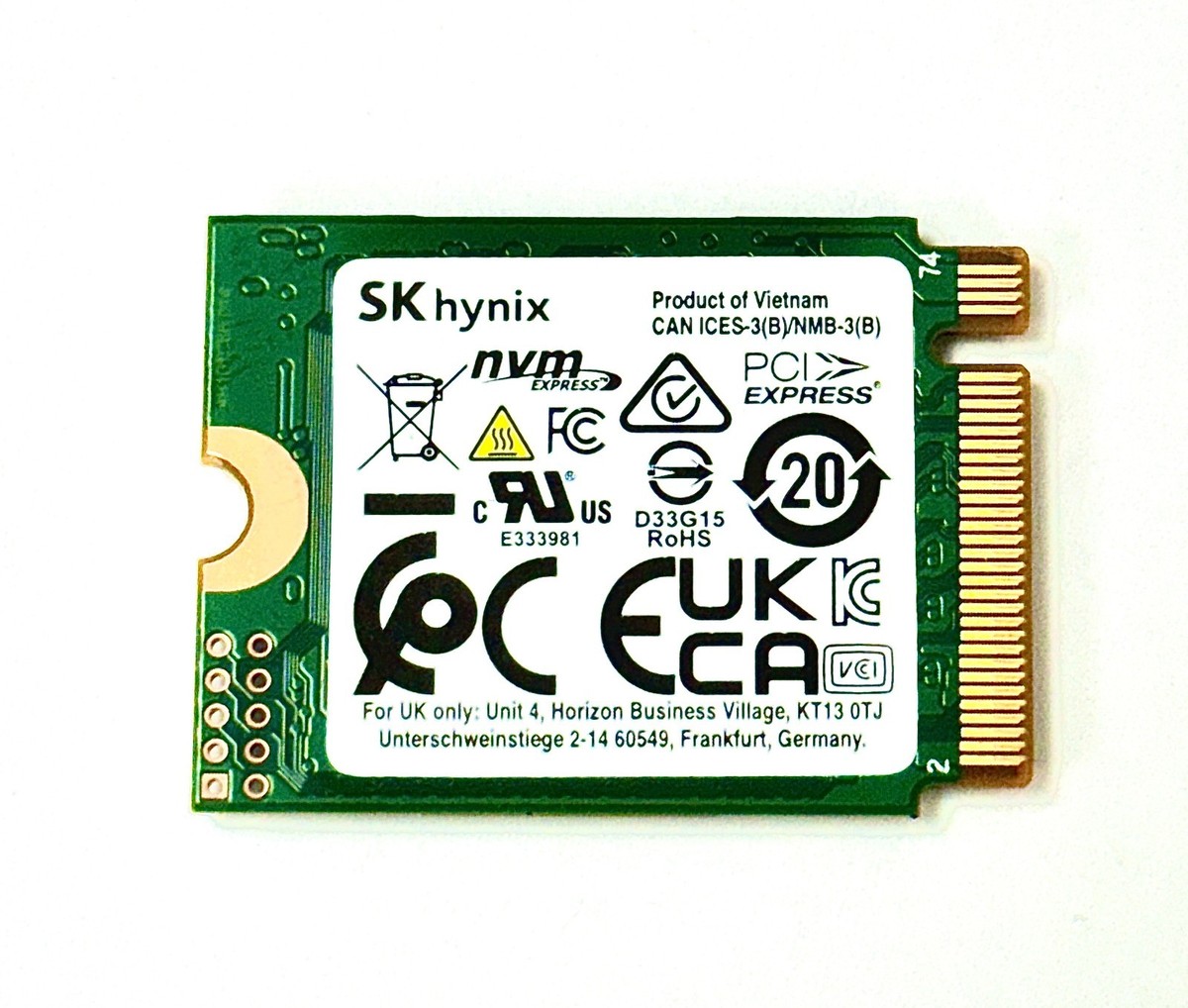 SK Hynix 512GB SSD M.2 NVMe PCIe Gen4x4 PVC10 HFS512GEM3X174N P/N