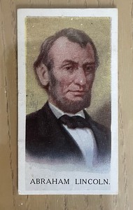 Carreras High Class Cigarettes Famous Men Series #7,  ABRAHAM LINCOLN-1927