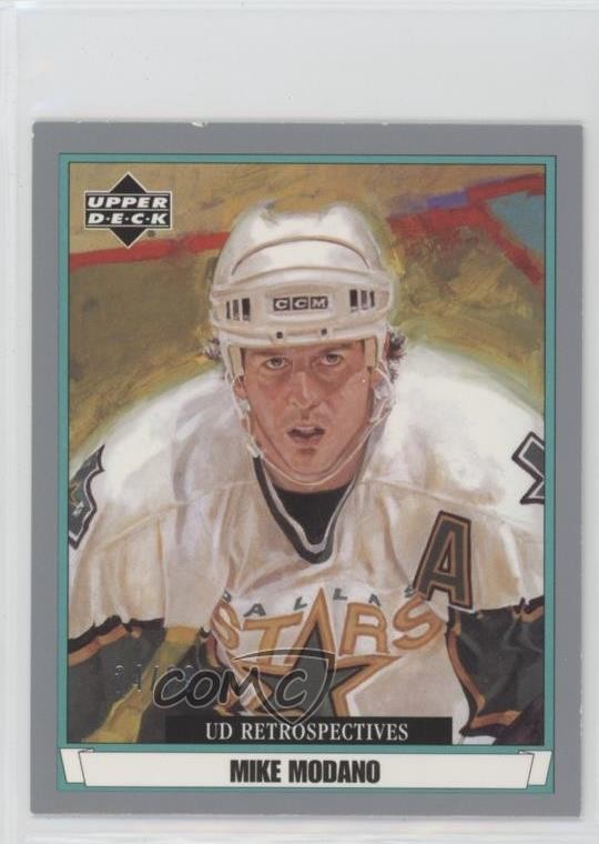 2002-03 Artistic Impressions UD Retrospectives Silver 24/99 Mike Modano HOF 1e15