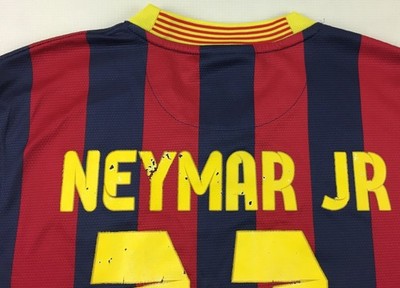 FCバルセロナ NEYMAR JR No11 11 NEYMAR Jr FCB Football Club Barcelona BARCA Boys NAVY T-Shirt
