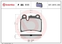 Bremsbelagsatz Hinten -System FüR VW Touareg 7L 7P5 02-18 7L6698451B