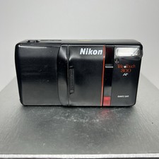 Nikon Tele Touch 300 AF Point Shoot 35mm Film Camera Macro Japan Untested