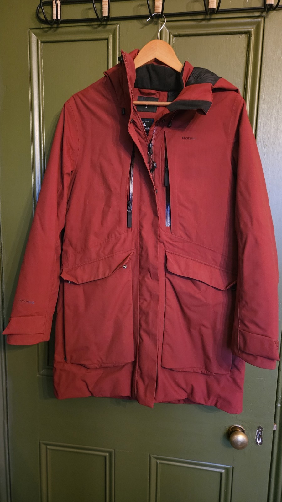 Rohan Alberta Women Jacket Size 10 Red Winter Warm Waterproof Windproof
