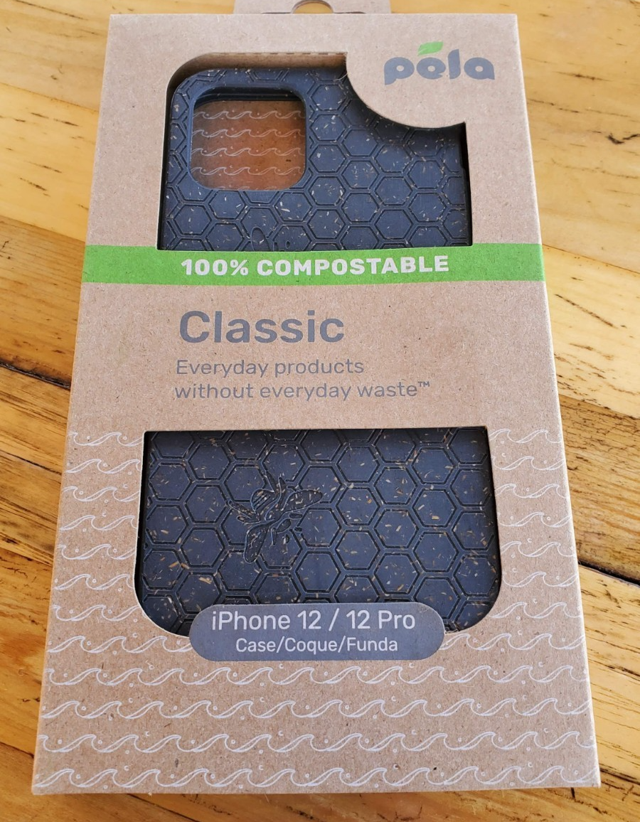 Pela iPhone 12 12 Pro Soft Phone Case Back Cover Black Bee 100 - Main Image