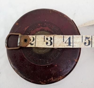 John Rabone & Sons , Birmingham 50 ft W.F. 400 Metallic Measuring Tape inc Links