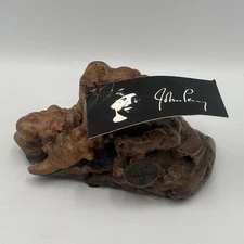 Vtg John Perry Burl Wood Sculpture BASE ONLY Sea World