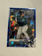 2021 Bowman Draft Chrome Sapphire Harry Ford BDC-1 1st RC Rookie Card Prospect. rookie card picture