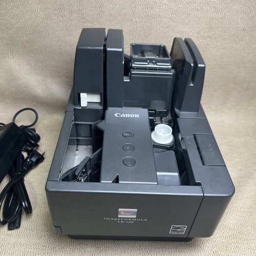 Canon ImageFORMULA CR-120 Check Scanner M112060 Missing Top Cover - w AC Adapter - Picture 6 of 8