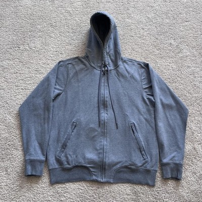 Mack Weldon Full Zip Hoodie Mens Medium Gray Stretch Cotton Spandex Jacket