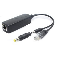 5V Gigabit PoE Splitter 48V to 5V 2.4A Adapter 3.5x1.35mm 5.5x2.1mm Connector