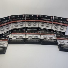 LOT OF 10 Ardell Lash Contour False Eyelashes Authentic Black 20Pairs 370