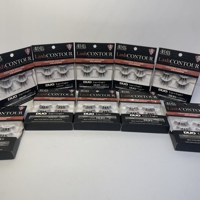 (LOT OF 10) Ardell Lash Contour False Eyelashes Authentic Black 20Pairs #370