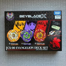 TAKARATOMY MALL EVANGELION STORE Exclusive BEYBLADE X CX-00 Evangelion Deck Set