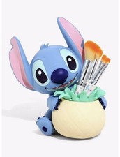 Loungefly Disney Lilo  Stitch pineapple makeup brush set holder kit NEW 