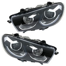 Voll LED Scheinwerfer Set Tagfahrlicht für VW Scirocco 3 Bj. 08-14 Schwarz Chrom