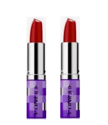 2x Clinique Dramatically Different Lipstick 20 Red Alert 0.1oz/3g Full Sz NEW