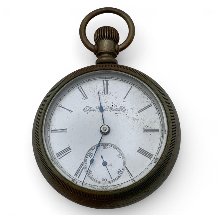 Antique Elgin Pocket Watch c1895 Fahys Oresilver Case Safety Pinion