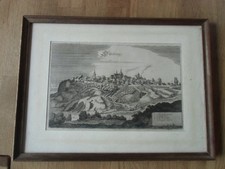 Kupferstich - Eisenberg  - Merians Topographie 1650 - Saale Holzland Kreis