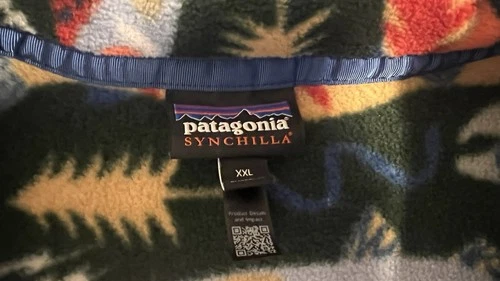 Patagonia Synchilla Fleece Snap-T Pullover Jacket Men’s XXL RARE TROUT ENERGY image 2