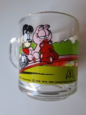 Vintage GLASS Garfield And FRIENDS MUG FROM M...