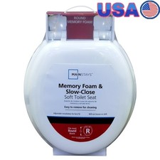 Molded Soft Toilet Seat Quick Release Slow Close Hinges Comfortable TPU Leather