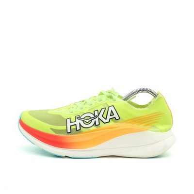 Hoka One Herren Rocket X 2 Laufschuhe Neongelb/Orange/Blau Ultraleicht EU 43 1/3