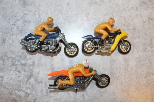 LOT OF 3 HOT WHEELS RRRUMBLERS 1970S VINTAGE MOTORCYCLES