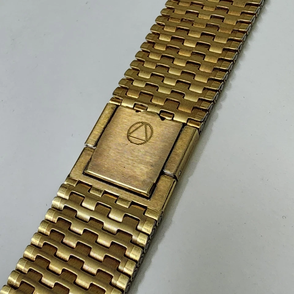 Новый из старых запасов винтажный позолоченный браслет NSA 18 мм - Изображение 2 из 4
