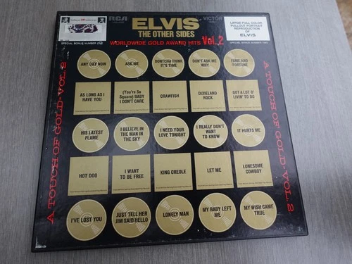 Elvis Presley W/WIDE 50 GOLD AWARD HITS VOL 2 1971 US 4LP BOX SET + POSTER/CLOTH