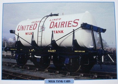 United Dairies Milk Car Railroad Train Picture Brochure Pamphlet Info Sheet   