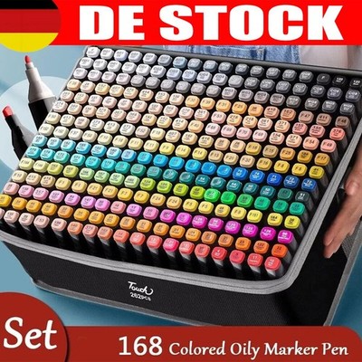 Zweikopf Fluoreszenzstifte 168 Farben farblich natürlicher Übergang wasserfest