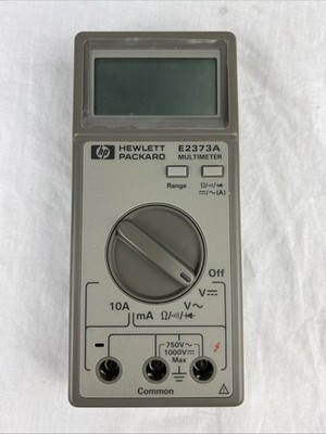 VINTAGE HEWLETT PACKARD HP E2373A DIGITAL MULTIMETER WITH PROBES IN BOX
