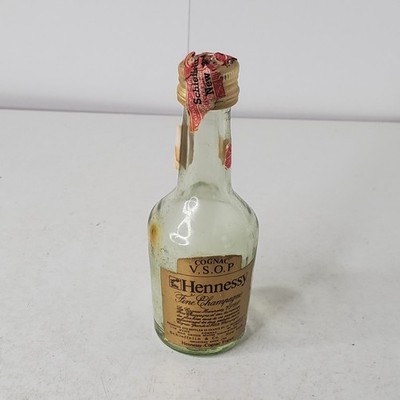 Vintage Hennessy VSOP Fine Champagne Mini Bottle Schieffelin EMPTY 1950s 60s