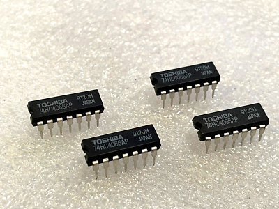4x 74HC4066AP Toshiba Corporation QUAD SPST ANALOG SWITCH CMOS