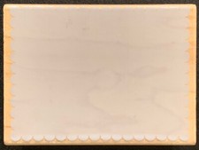 Hero Arts Rectangle Scalloped Shadow Rubber Stamp E1961