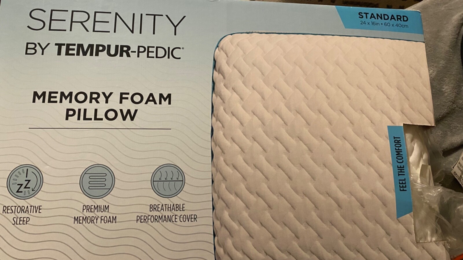 Firm Shredded Memory Foam Pillow, Adjustable Loft, Cooling, Queen Size, 2 Pack
