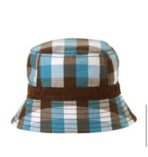 GYMBOREE LITTLE SURFER DUDE PLAID BUCKET HAT 3-6 M Nwt
