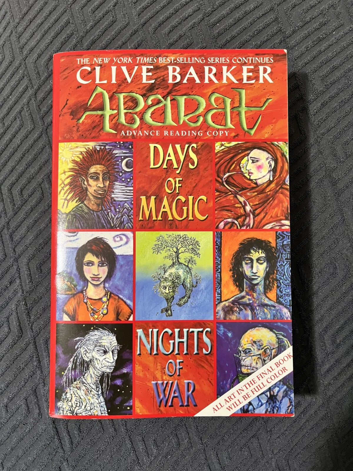 SIGNED Clive Barker ABARAT Days of Magic Nights of War ARC Advance Reading Copy | eBay