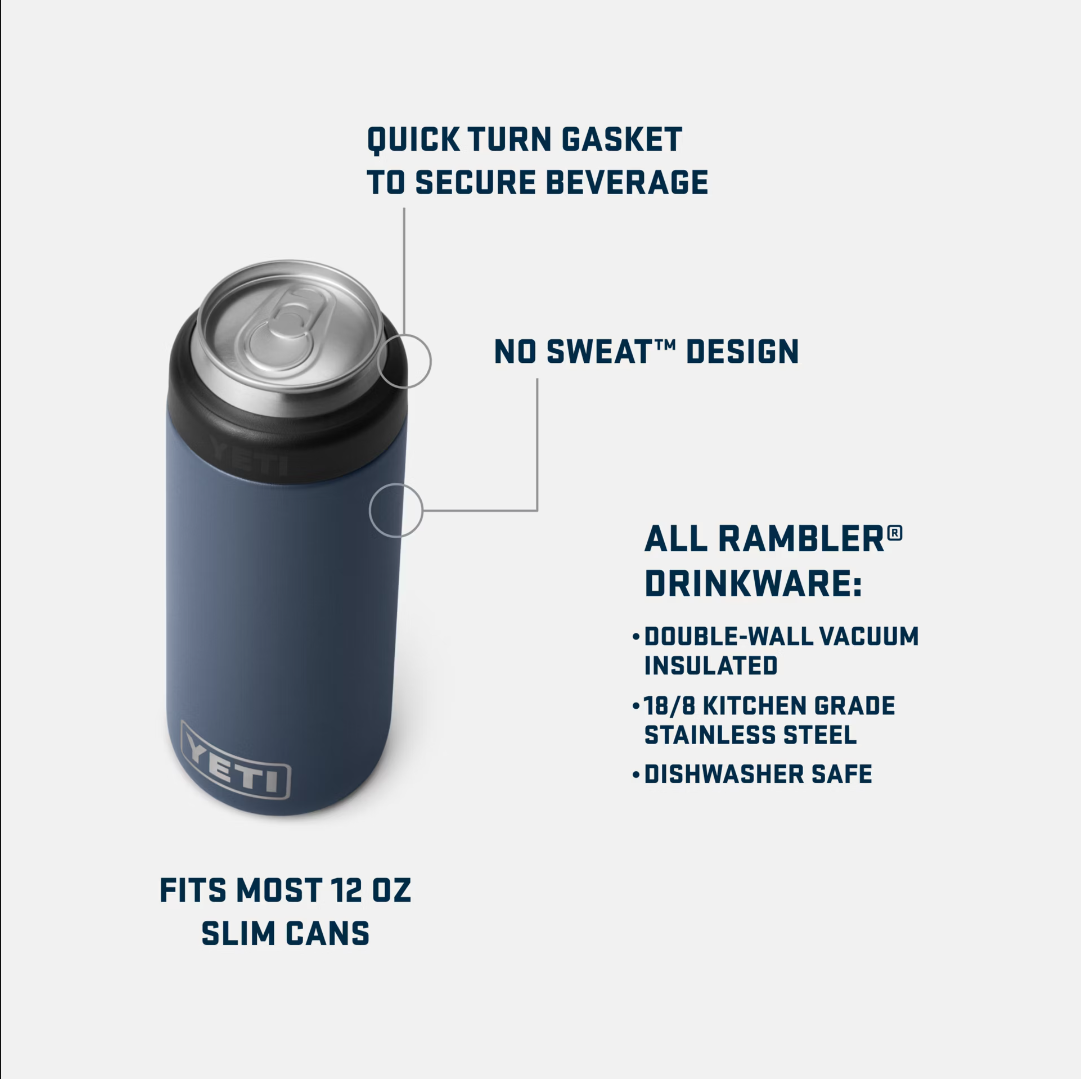 4-PACK] YETI Rambler Colster 12 oz Slim Can Cooler Insulator
