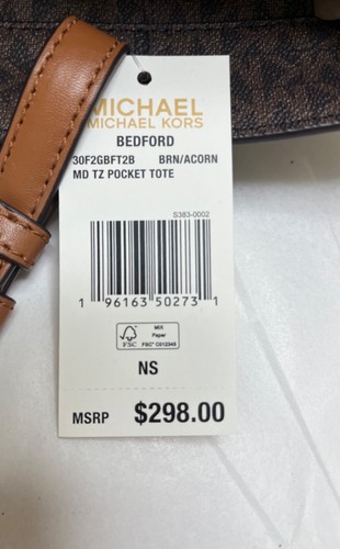 Michael Kors Jet Set Bedford MK marrone vaniglia borsa a tracolla borsa media - Foto 21 di 32