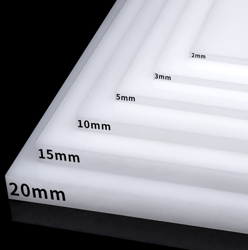 Lastra In Polipropilene Naturale, Colore Bianco, Spessore 2-20 Mm, Dimensioni 8x4 Pollici, Ingegneria Plastica