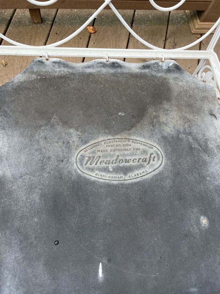 Vintage Meadowcraft “Meadow Rose” Mid Century Wrought Iron Patio