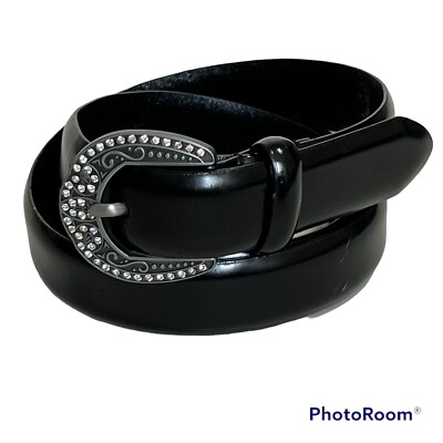 Lauren Ralph Lauren Belt Womens L Black Leather Silver  display picture 1