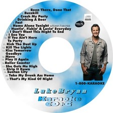 CUSTOM KARAOKE LUKE BRYAN 21 GREAT SONG cdg CD G HARD-TO-FIND BUZZKILL FAST MORE
