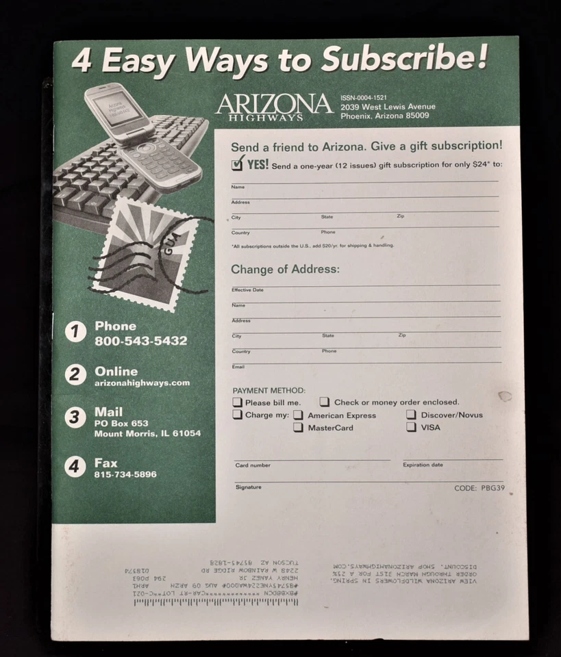 Vintage Arizona Highways Magazine - Wildflowers Our Annual Portfolio~ March 2009 - Image 3 of 4